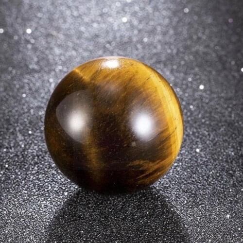 1PC 2CM Natural Tiger Eye Stone Carving Sphere Ball Carved Bracelet Quality Jewelry Crafts High Accessories Mens J3P0