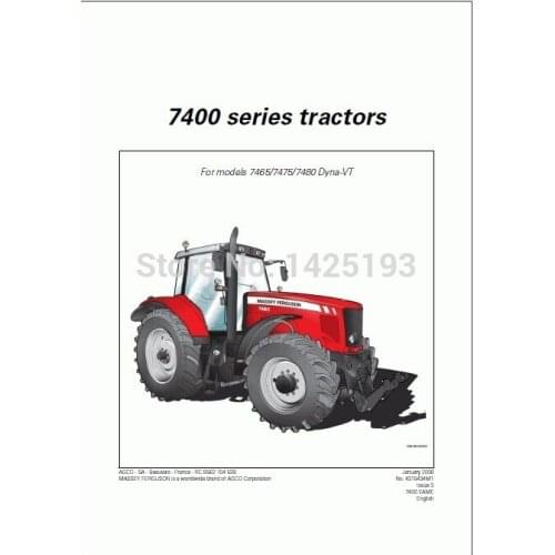Massey Ferguson Repair Manuals 2021 UK+SA+NA
