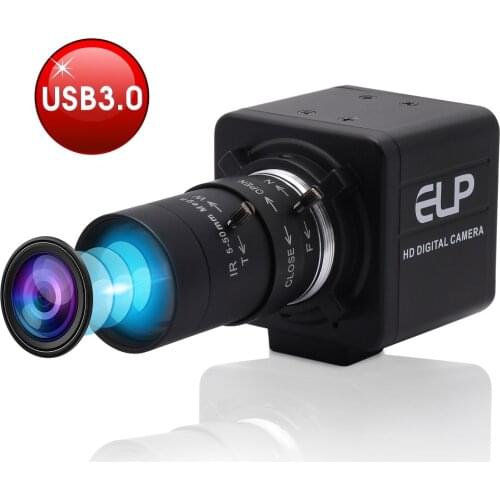 ELP Sony IMX291 USB 3.0 Webcam MJPEG 50fps 2MP High Speed PC Computer 1080P USB Camera with Manual Zoom Varifocal CS Lens