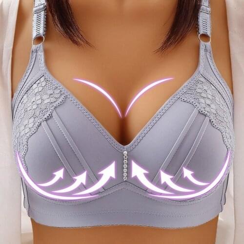 Women Back Buckle Sports Bra Wire Free Plus Size Underwear Widened Shoulder Straps Brasieres Comfort Black Breast Cover Female