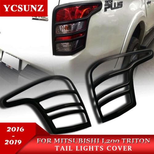 2016-2019 ABS Car Strips Trim For Mitsubishi L200 Triton Accessories Rear Lamp Cover For Mitsubishi L200 Car Styling Ycsunz