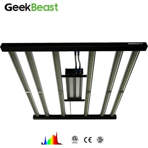 2021 even PPFD Geekbeast pro 630w led grow light 6 bars up to 2.78umol/J lm301h/b mix osr 660nm dual control UV IR hydro lights