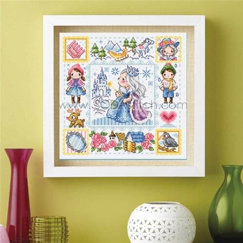 22ct/25ct Cross Stitch Set Chinese Cross-stitch Kit Embroidery Needlework Craft Packages Cotton Fabric Floss Embroidery SO3228