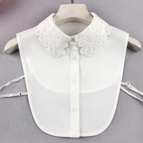24 Styles Female Chiffon Fake Collar for Women Blouse Shirt False Collar Ladies Lapel Detachable Collar Female Decorative