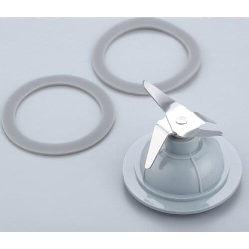 3pcs/kit Blender Cutter Blade + Rubber Gaskets Ring Seal 14291600&132812-0 fits for Black and Decker BL1900- BL9000 Replacement