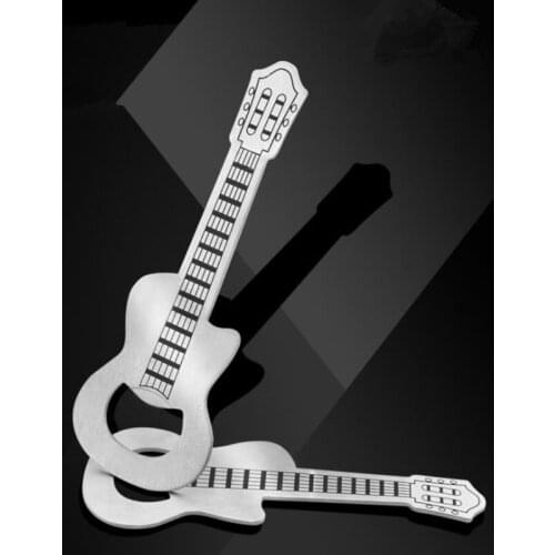 300pcs Bar Tools Guitar Type Gadgets Beer Openers Kitchen Accessories stainless steel Bottle Opener NO400