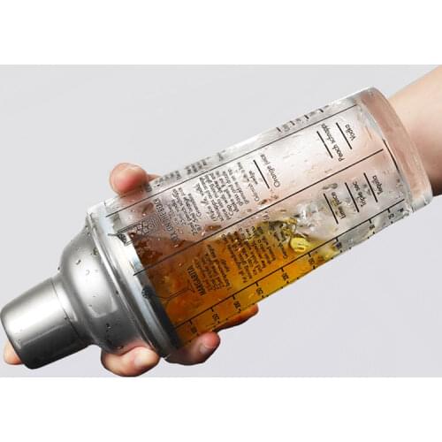 420ml Mix Master Glass Recipe Cocktail Shaker Bar Shaker Bar Tools