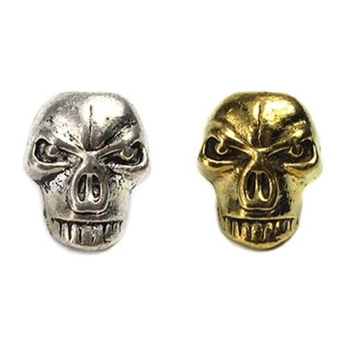 6pcs/lot Zinc Alloy Knife Buck Teeth Skull Beads Umbrella Rope Cord Outdoor Knife Gadgets Pendant