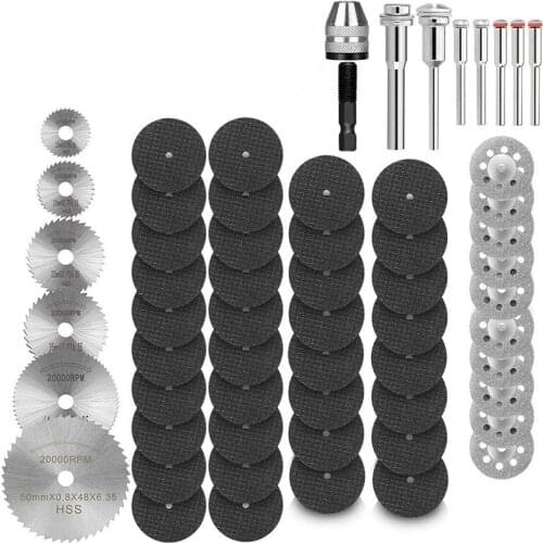 60Pcs Diamond Cutting Wheels Kit, Metal Circular Cutting Off Disc Grinder Cutting Wheel Set Rotary Tool Cut Off Disc