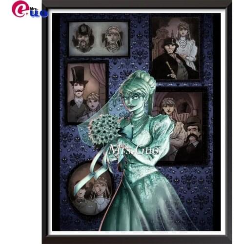 Diamond Embroidery Horror Bride 5d Diy Diamond Painting Cross Stitch Full Drill Square Round Home Decor Rhinestones Handmade