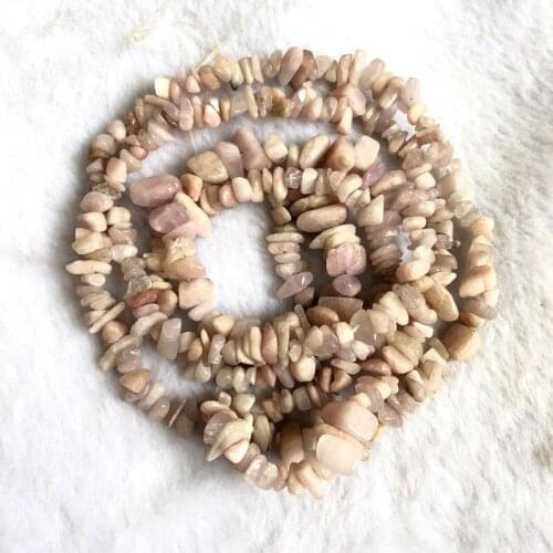 1string 32" Natural Kunzite Beads,Gem stone chip beads 4-7mm Chips nugget gem stone jewelry loose beads for jewelry making