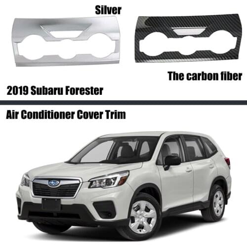 For Subaru Forester 2019 2020 ABS Carbon Fiber Grain Front Air Conditioning Outlet Decoration Cover