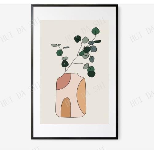 Floral Print, Pampas Print, Flower Abstract Art, Boho Print, Botanical Prints, Minimalist Printable Wall Art, Gallery Wall Art