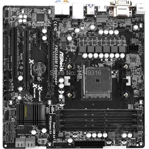 For ASRock FM2A88M Extreme4+ Original Used Desktop Motherboard A88X Socket FM2+/FM2 DDR3 SATA3 USB3.0