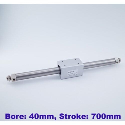 GOGOATC CY3B High quality rodless pneumatic cylinders 40mm bore 700mm stroke CY3B40-700 basic type rodless air cylinder