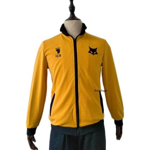Haikyuu Jacket Sportswear Cosplay Costume Casual Karasuno High School Volleyball Team Uniform Anime Coats Jackets S-3XL C55K246
