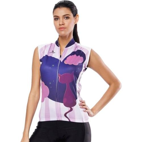 Summer Cycling Jersey Women Sleeveless Jersey Bicycle Ride Racing Wear Road Bike Mtb Team Pro Bike Shirt