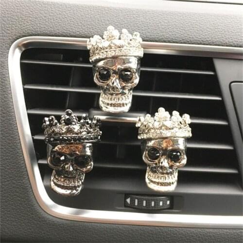Fashion skull, ghost, car perfume clip Air freshener Car-styling Perfumes 100 Originais Perfumes Aromatizador Perfume