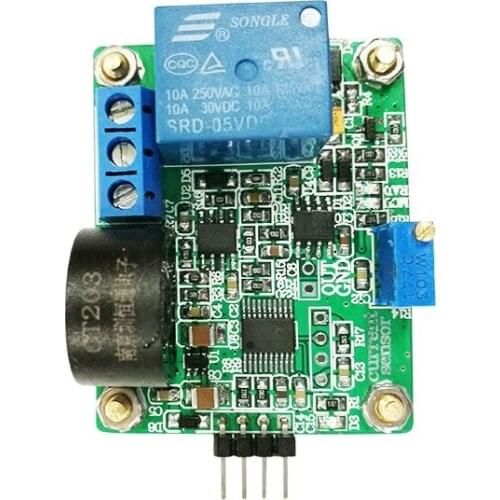 AC Current Measurement Sensor module 5A 10A 20A 50A to 0-5V Relay Output on Threshold adjustable Serial Port TTL