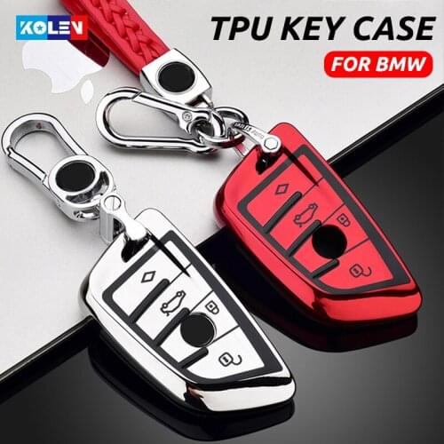 New Soft TPU Car Remote Key Case Full Cover Holder For BMW 1 3 5 7 Series X5 X15 X6 F16 G30 G11 X1 F48 F39 M3 M4 M5 520 525 Fob