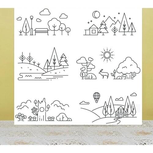 AZSG Enjoy the scenery Clear Stamps For DIY Scrapbooking/Card Making/Album Decorative Rubber Stamp Crafts