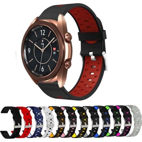 20mm Silicone Easy Fit Strap For Samsung Galaxy Watch 3 41mm Replace Watchband For Samsung Gear Sport S2 Classic Bracelet
