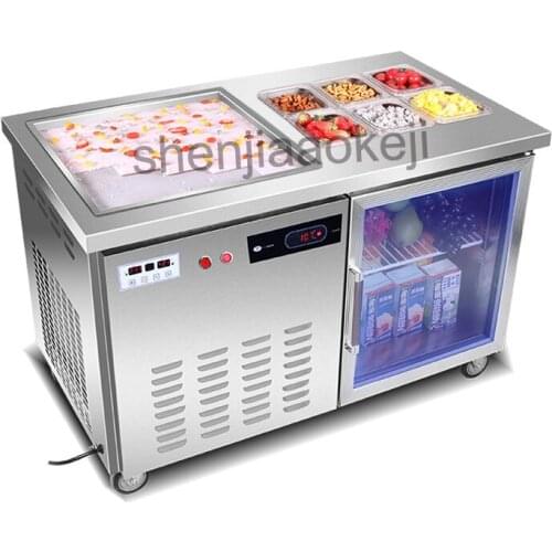 Smart Freezer fried ice machine Multifunction Fried yogurt machine Commercial fry ice cream roll machines intelligent 220v 1400w