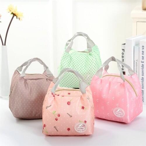 7-Colour Thicken Portable Lunch Bento Box Bag Thermal Insulated Tote Cooler Pouch Food Storage Container for Work School Picnic