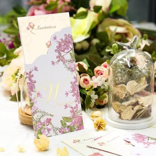 Wedding Invitation Card High-end Suit laser Cutout Private Custom Ivory White Multi-color Flash Envelope & Belt