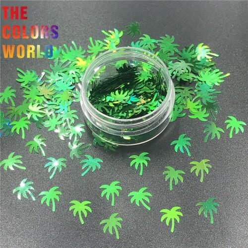 TCT-333 Palm Tree Summer Nail Glitter Nails Art Decoration Body Art Home Decoration Tumblers DIY Crafts Festival Accessories