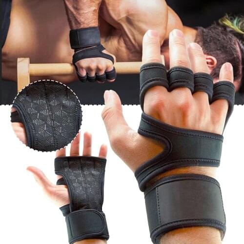 Weight Lifting Training Gloves For Women Men Fitness Sports Body Building Gymnastics Grips Gym ​hand Palm Wrist Protector Gloves