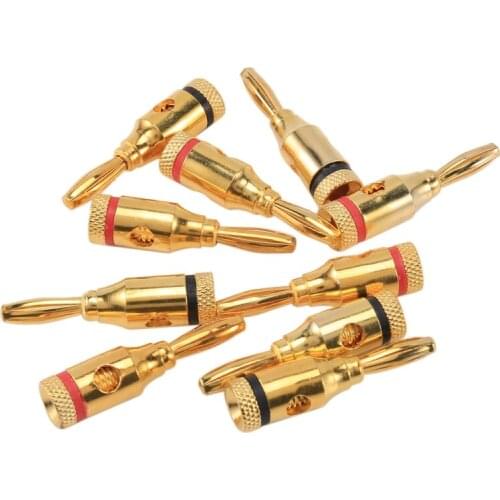 Banana Plugs,Connectors, Open Screw Type, 5 Pairs