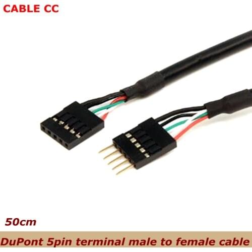 Internal 5Pin USB IDC motherboard connector, male to female extension cable for the best quality of computer host
