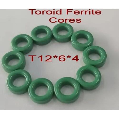Green Toroidal Cores 12*6*4mm Anti-interference MnZn Ferrite Core For Toroidal Transformer Ferrite Magnetic Rings Inductor Choke