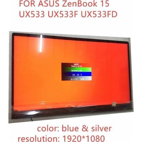 15.6"Original Replacement FOR ASUS ZenBook 15 UX533 UX533F UX533FD LCD screen assembly 1920X1080 resolution LAPTOP UPPER PART