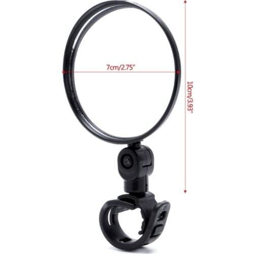 1PC Cycling Bike Bicycle Handlebar Flexible Safe Rearview Rear 360 Degree View Mirror