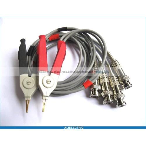 2 Set Kelvin Clip for LCR Meter with 4 BNC Test Wires