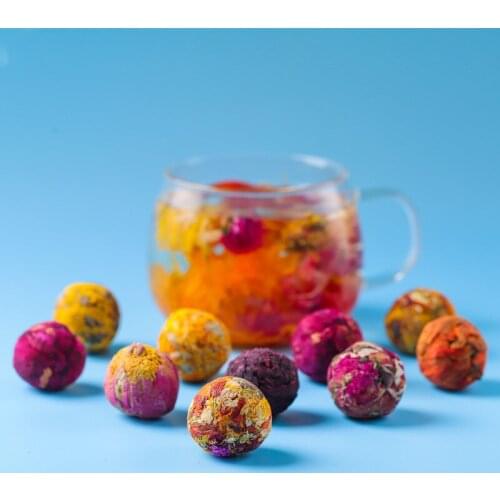 2021 Handmade Flower Tea Gift Set with 10 Kinds of Flower Tea Ball Chinese Tea