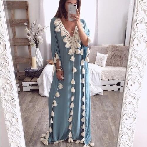 5XL Arabic Islamic Dubai Kaftan Abaya Middle Eastern Muslim Moroccan Kaftan Dress Indonesia Turkey Elegant Casual Robe Femme