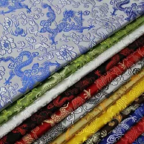 75cm Satin Clothing Fabric Brocade Jacquard Pattern Fabrics For Sewing Cheongsam Bags DIY Patchwork Clothes Material