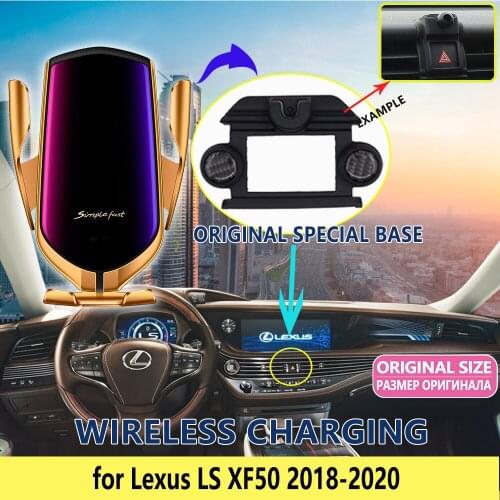 Car Mobile Phone Holder for Lexus LS XF50 LS350 LS500 LS500h 2018 2019 2020 Telephone Stand Bracket Vent Accessories for iphone