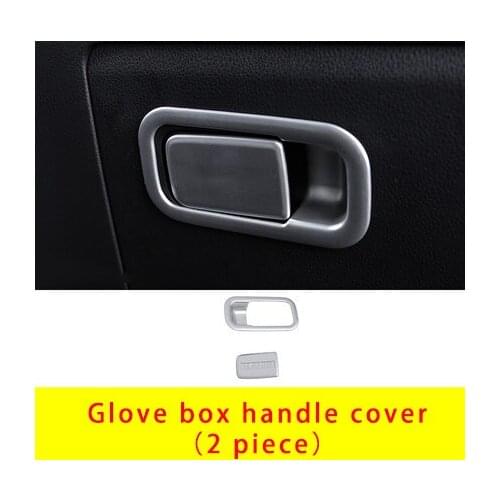 For Skoda KAMIQ ABS chrome silver glove box handle cover 2pcs