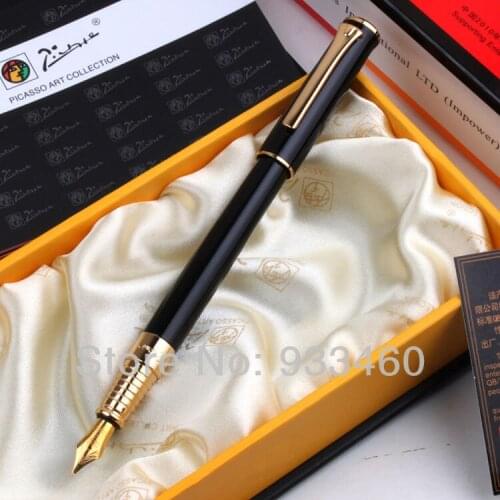 Black real Picasso 988 Fountain Pen business gift pen free shipping school and office Writing Supplies send teacher 0.5mm