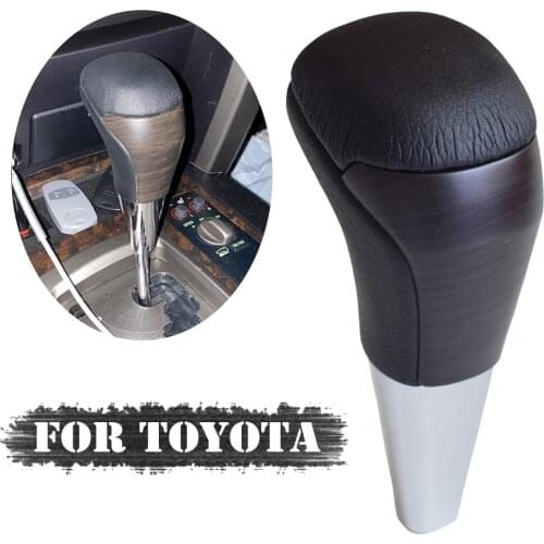 Wooden Color Automatic Transmission Gear Shift Knob For Toyota Land Cruiser LC200 2016 2017 2018 2019 2020 Accessories