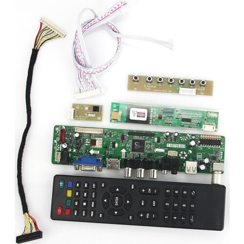 For B170PW06 LP171WP4-TLN1 TL02 T.VST59.03 LCD/LED Controller Driver Board (TV+HDMI+VGA+CVBS+USB) LVDS Reuse Laptop 1440x900
