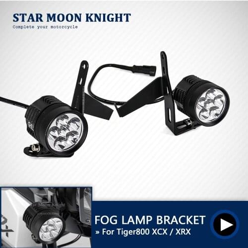 For Triumph Tiger 800 XCX XRX 2015-2018 Motorcycle Fog Lights Auxiliary Bracket Driving Lamp Spotlight Bracket Holder Spot Light