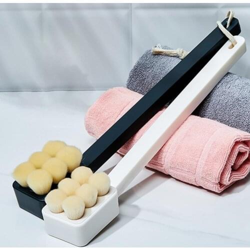 Two Color Useful Rich Bubbles Loofah Back Scrubber Lightweight Body Brush Effective for Washroom