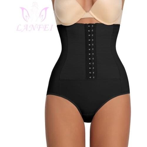 LANFEI High Waist Slimming Body Shaper Knickers Waist Trainer Cicnher Weight Loss Undrwear Women Tummy Control Panties Shapewear