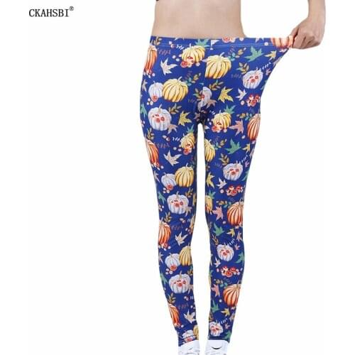 CKAHSBI Fitness Gym Leggins Women Yoga Pants Pumpkin Christmas Sport Sexy High Waist Legging Elasticity Push Up Trousers Gift