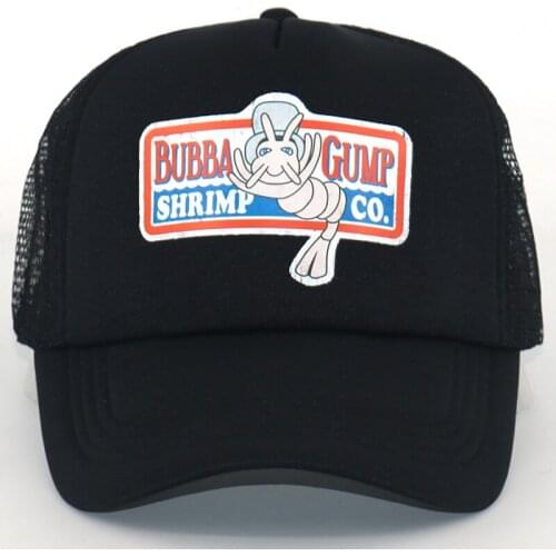 BUBBA GUMP SHRIMP CO. summer mesh cap cotton adjustable baseball cap for women men hip hop snapback hat all matched